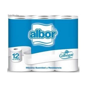 Pack 12 rollos papel higienico Colhogar Albor