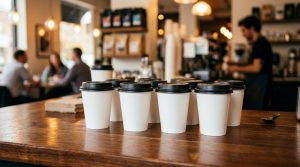 Lee más sobre el artículo Vasos y tapas desechables: qué necesita una cafetería para servir café para llevar